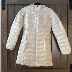 Northface puffer jackets off white extra small